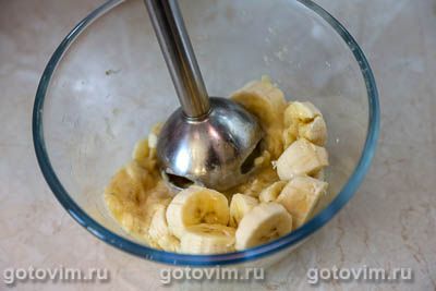 Бананово-тыквенный кекс с вяленой клюквой, Шаг 04