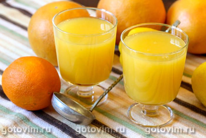 Апельсиновый кисель. Фотография рецепта