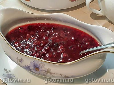 Клюквенный соус. Фото-рецепт