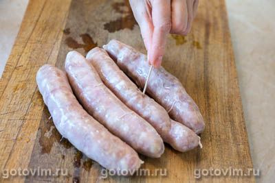 Домашние копченые колбаски из свинины , Шаг 01