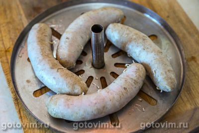 Домашние копченые колбаски из свинины , Шаг 04