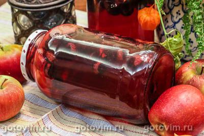 Компот из терна с яблоками на зиму