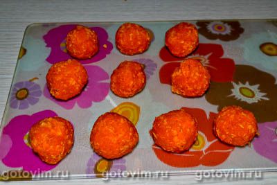 Морковные конфеты с кокосовой стружкой, Шаг 05