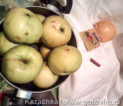 Конфитюр яблочный с лимоном и корицей, Шаг 01