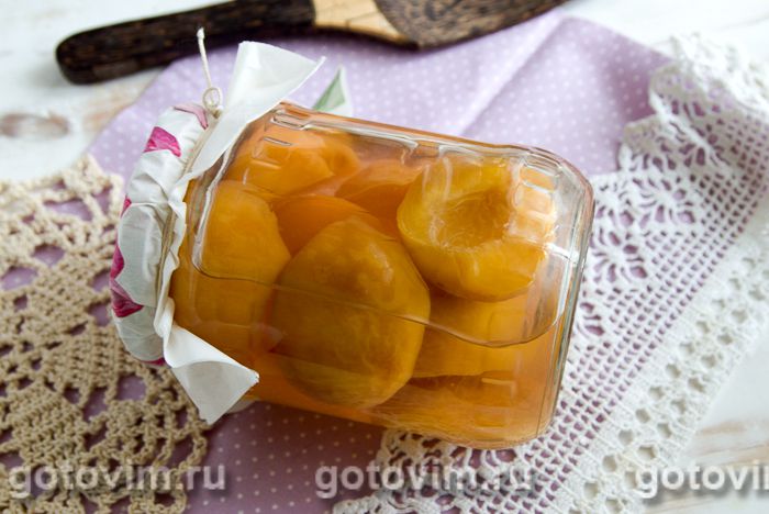 Консервированные персики в сиропе (на зиму). Фотография рецепта