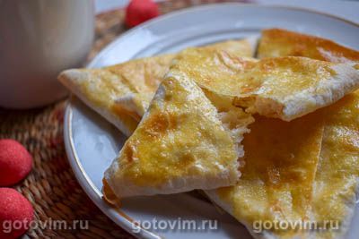 Конвертики из лаваша с творогом и бананом. Фото-рецепт