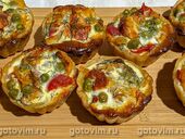 Корзиночки из песочного теста с овощами