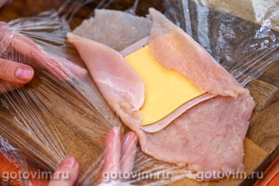 Котлеты кордон блю (chicken cordon bleu), Шаг 05