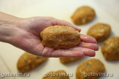 Рыбные котлеты из скумбрии с рисом