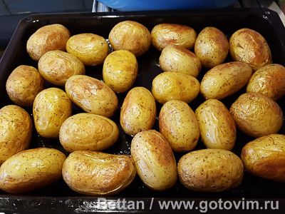 Печеная картошка в духовке, Шаг 02