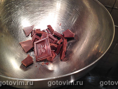 Крем Шантильи с темным шоколадом, Шаг 02