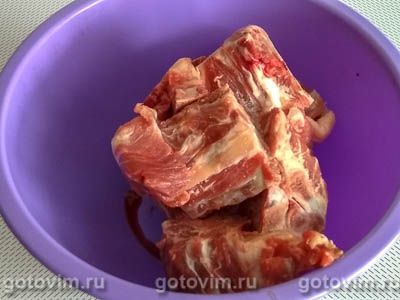 Суп-крем на бульоне из свиных косточек со свеклой, Шаг 01
