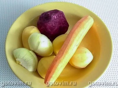 Суп-крем на бульоне из свиных косточек со свеклой, Шаг 02