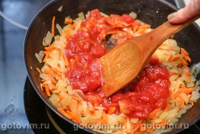 Тушеный кролик с овощами в томатном соусе, Шаг 06