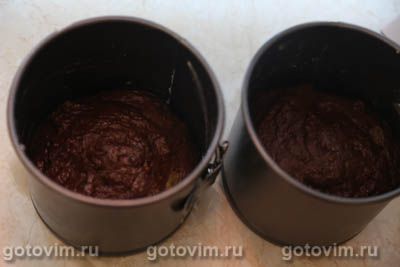 Кулич шоколадный с шоколадной глазурью и безе, Шаг 09