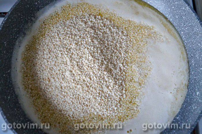 Бурфи - домашние конфеты из сухого молока и кунжута, Шаг 02