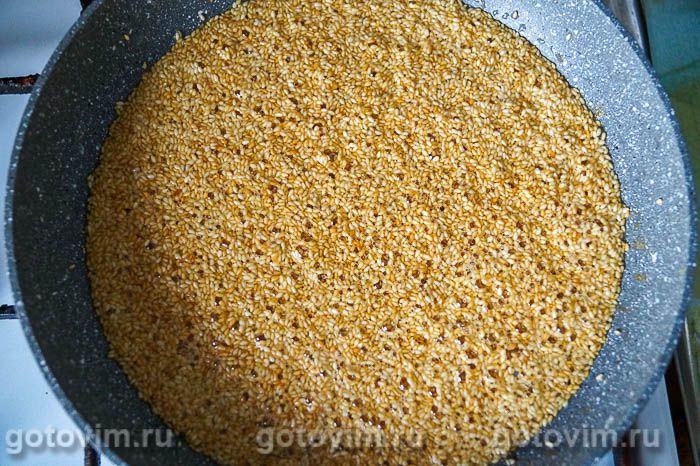 Бурфи - домашние конфеты из сухого молока и кунжута, Шаг 03