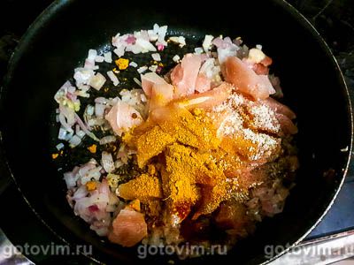 Куриное филе с шампиньонами в сливочном соусе с карри, Шаг 02