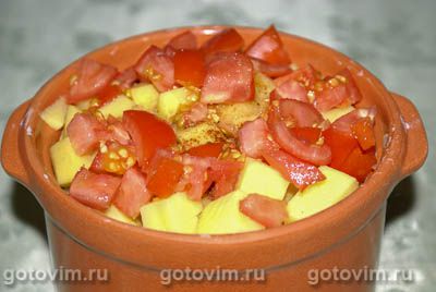 Куриное филе с овощами, запеченное в духовке, Шаг 04
