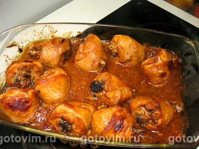 Куриные голени в духовке в медово-томатном соусе, Шаг 06