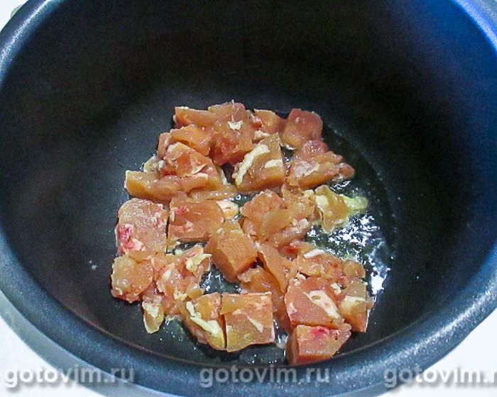 Суп картофельный с курицей, сыром и кукурузной крупой в мультиварке, Шаг 01