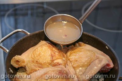 Куриные бедра с горчицей и сливками, Шаг 05
