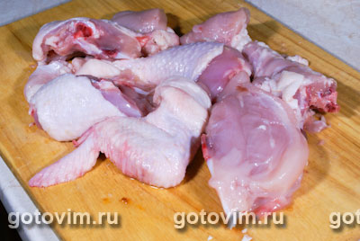 Фотографии рецепта Курица с хурмой, Шаг 02