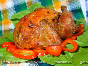Курица, запеченная с  имбирем