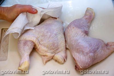 Куриные бедра в мандариновом маринаде, запеченные в духовке, Шаг 05