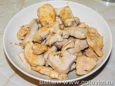 Курица в соусе карри с соевыми бобами, Шаг 01