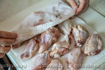 Куриные крылышки в глазури из томатного соуса с коньяком, Шаг 02