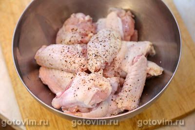 Куриные крылышки в соусе барбекю, Шаг 04