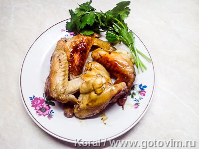 Крылышки куриные в пиве (в мультиварке). Фото-рецепт