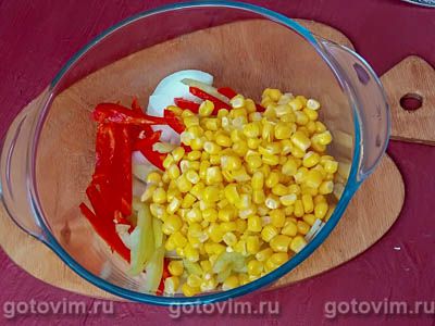 Острые куриные ножки с овощами и кукурузой по-мексикански, Шаг 04