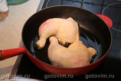 Куриные окорочка с перцем и томатами, Шаг 04