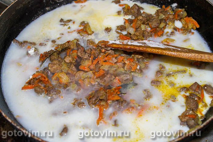 Куриная печень в молоке, Шаг 04