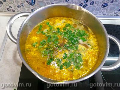 Куриный суп с овощами и вареным яйцом, Шаг 08