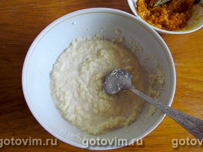 Каша из кускуса с молоком, апельсином, курагой и орехами, Шаг 04