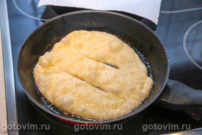 Казахские жареные лепешки на кефире и сметане (Шелпек), Шаг 06
