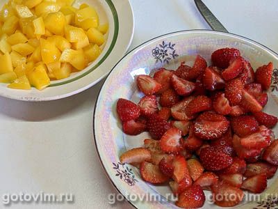 Блинный торт с ягодами и сметаной на желатине, Шаг 04