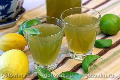 Лимонад из базилика с лимоном. Фото-рецепт