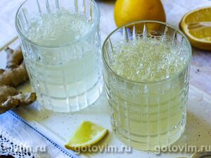 Имбирный лимонад с медом (для сифона)