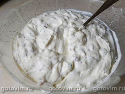 Лосось в духовке с йогуртовым соусом, Шаг 05