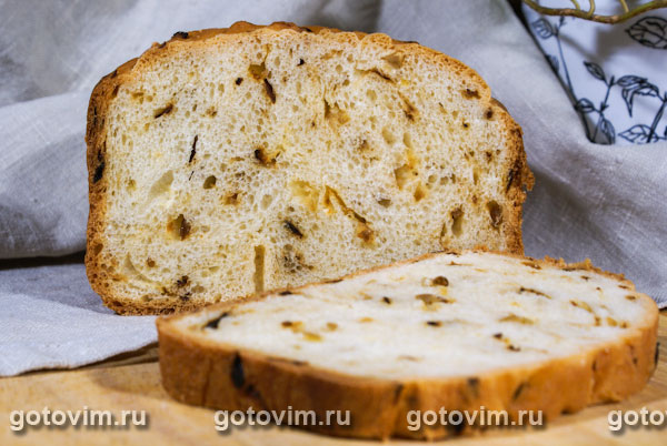 Луковый хлеб (в хлебопечке). Фотография рецепта