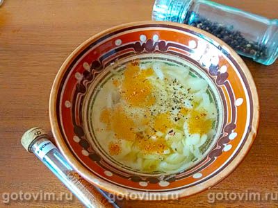 Быстрый луковый суп с сыром в духовке, Шаг 07