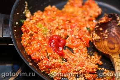 Макароны по-флотски с томатной пастой, Шаг 03