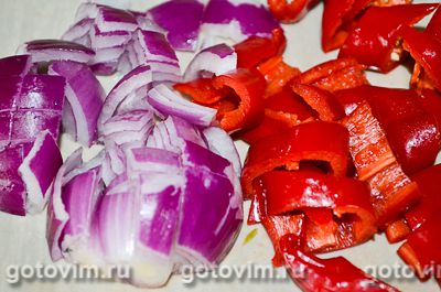 Макароны с овощным соусом рататуй, Шаг 03
