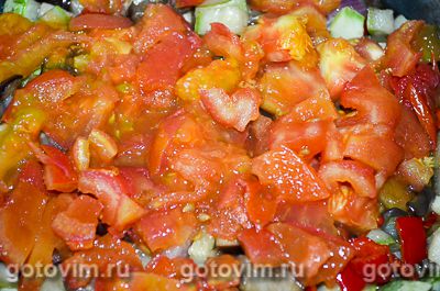 Макароны с овощным соусом рататуй, Шаг 05