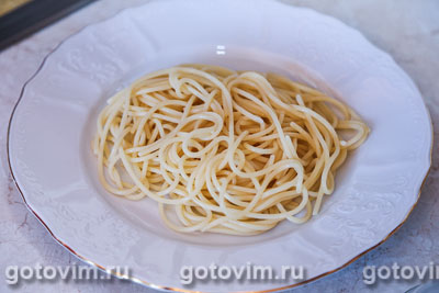 Спагетти с миндальным песто и помидорами, Шаг 05