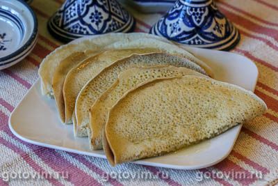 Багрир - марокканские блины на манке (Baghrirs). Фото-рецепт